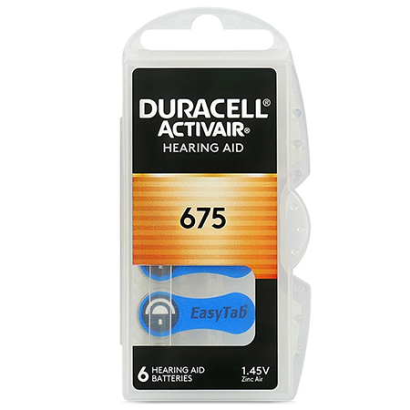 DUR-675-0 BATERIE AUDITIVA DURACELL 675 BLISTER 6 BUC | wauu.ro