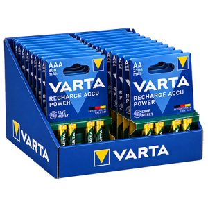 DISPLAY ACUMULATORI 10X AAA 800 10X AA 2100 VARTA | wauu.ro